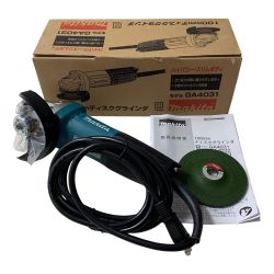 MAKITA マキタ 100ｍｍ　ディスクグラインダ GA4031 グリーン Sランク