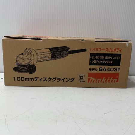 MAKITA マキタ 100ｍｍ　ディスクグラインダ GA4031 グリーン