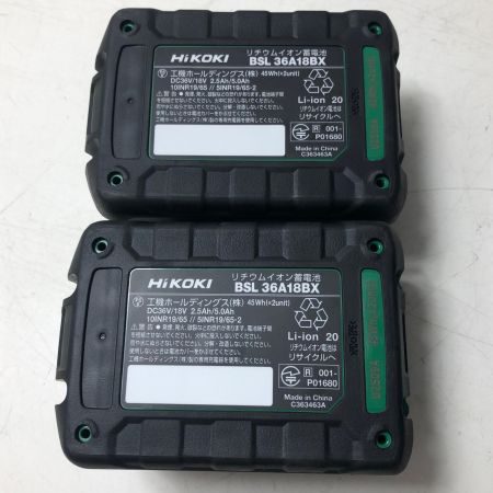 HiKOKI ハイコーキ コードレスインパクトドライバ WH36DD ブラック