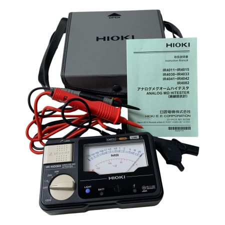 HIOKI アナログメグオームハイテスタ(絶縁抵抗計) IR4030