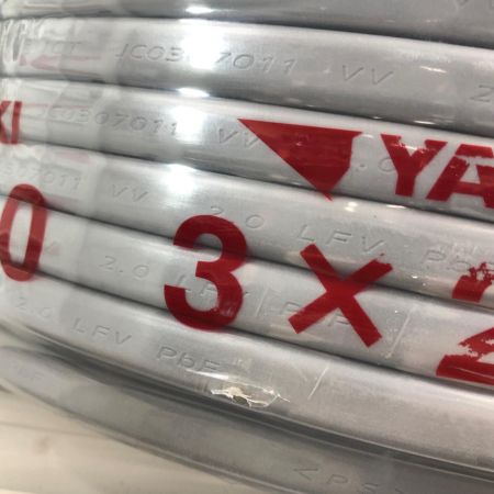 YAZAKI VVFケーブル  3芯 2.0mm×100m