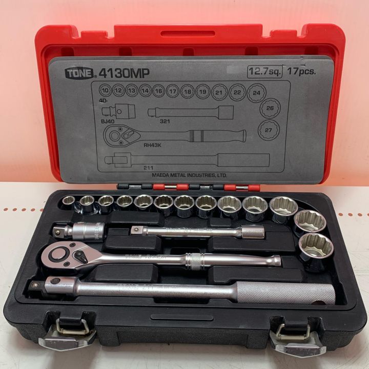 TONE トネ ソケットレンチセット（差込角12.7mm）33点セット　170M トネ(TONE) ソケットレンチセット 差込角12.7mm(1⁄2\") 170M 内容33点