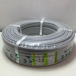 YAZAKI  VVFケーブル　 未使用品(S) 2025年7月(令和7年) ｿﾌﾄEM ライトグレー Sランク