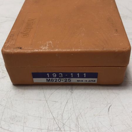 Mitutoyo カウント外側マイクロメータ Series193 193-111