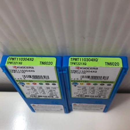 KYOCERA TPMT110304XQ TPMT221XQ ねじ切りチップ2セット