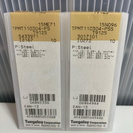 Tungaloy ねじ切りチップ2セット