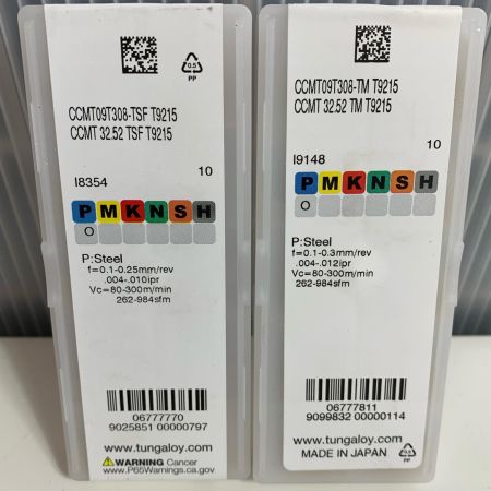 Tungaloy ねじ切りチップ2セット