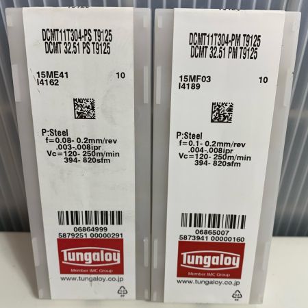 Tungaloy ねじ切りチップ2セット