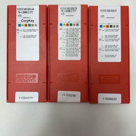 ねじ切りチップ N123H2 3セット