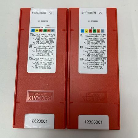 ねじ切りチップ N123F2 2セット