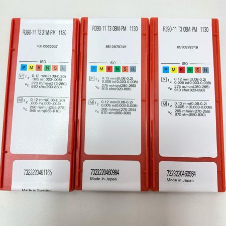 SUNDVIK ねじ切りチップ R390-11 5セット