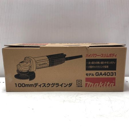 MAKITA マキタ 100mm ディスクグラインダー GA4031