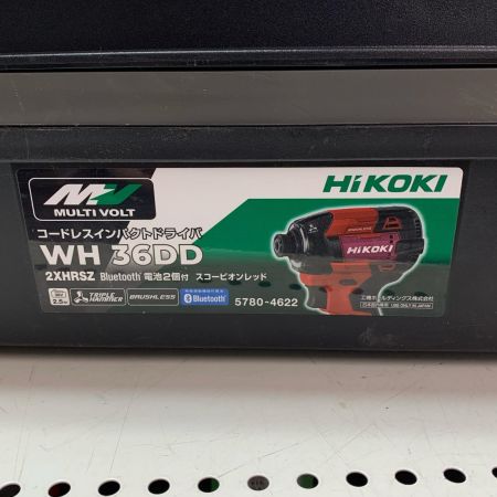 HiKOKI ハイコーキ コードレスインパクトドライバ WH36DD レッド