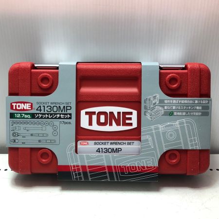 TONE トネ ソケットレンチセット 4130MP レッド