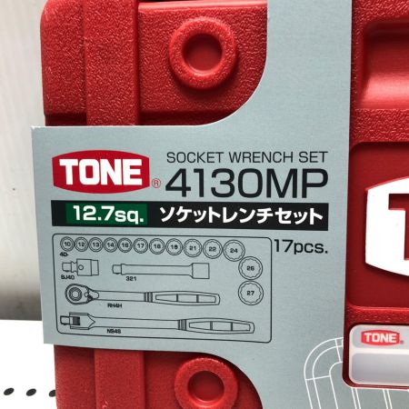 TONE トネ ソケットレンチセット 4130MP レッド