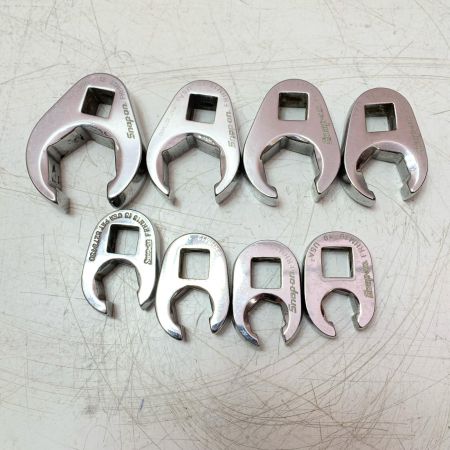 Snap-on スナップオン フレアナットクローフットレンチ8点セット