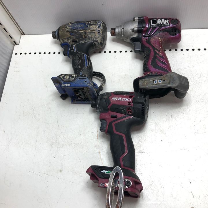 HiKOKI ハイコーキ 充電式インパクトドライバ ジャンク品 本体のみ 3点 