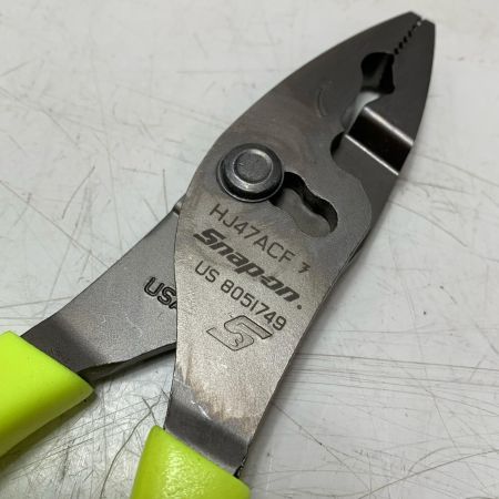 Snap-on スナップオンジョーコンビネーションプライヤー HJ47ACF イエロー