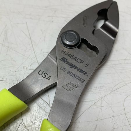 Snap-on スナップオンジョースリップジョイントプライヤー　イエロー HJ46ACF