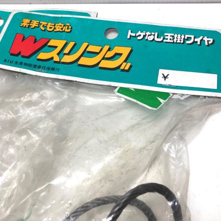 トゲなし玉掛ワイヤ径6mmx長さ5m 3個セット