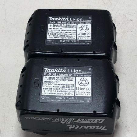 MAKITA マキタ バッテリー 18v 6.0Ah 2個セット BL1860B ブラック