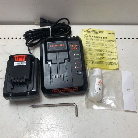 BLACK+DECKER ブラックアンドデッカー  チェーンソー 充電器・充電池1個・ケース付 コードレス式 200mm 18v 4.0Ah GPC1840LN オレンジ
