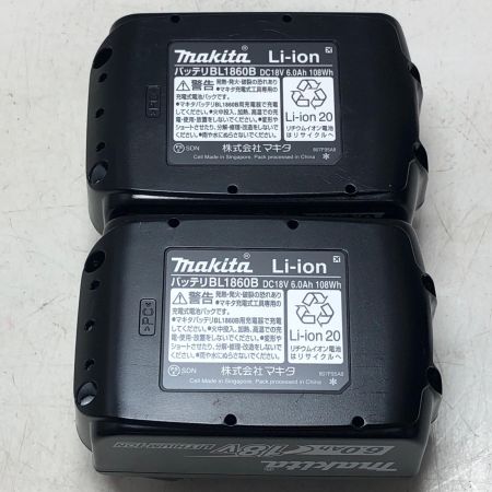 MAKITA マキタ バッテリー18v 6.0Ah 2個セット BL1860B ブラック