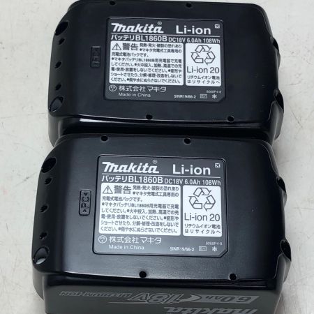 MAKITA マキタ バッテリー18v 6.0Ah 2個セット BL1860B ブラック