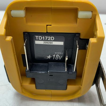 MAKITA マキタ 充電式インパクトドライバ TD172D イエロー