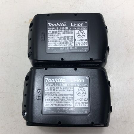MAKITA マキタ バッテリー 18v 6.0Ah 2個セット BL1860B ブラック