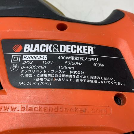 BLACK+DECKER ブラックアンドデッカー 400W　電動式ノコギリ KS880EC