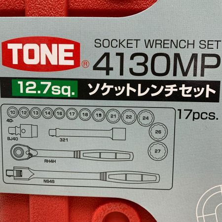 TONE トネ ソケットレンチセット 4130MP レッド
