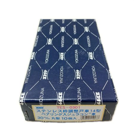 ヨコヅナ ステンレス枠調整戸車14型 ベアリング入ジュラコン車 TES-0301