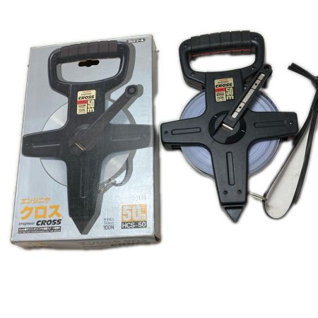 TAJIMA タジマ 13mm幅ホワイトポリエステル塗装スチール製巻尺 HCS-50