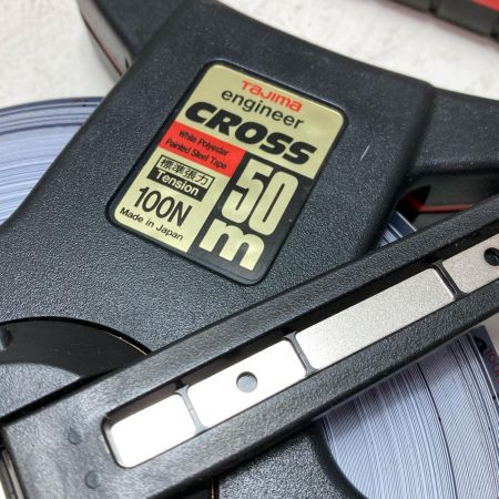 TAJIMA タジマ 13mm幅ホワイトポリエステル塗装スチール製巻尺 HCS-50