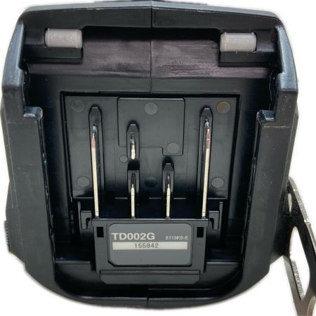 MAKITA マキタ 充電器インパクトドライバ TD002G ブラック