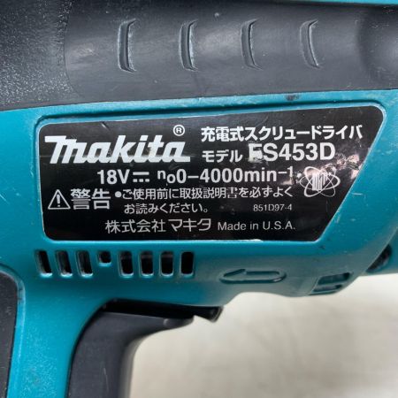MAKITA マキタ 充電式スクリュードライバ FS453D ブルー