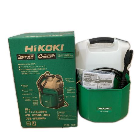 HiKOKI ハイコーキ コードレス高圧洗浄機 ノズルクリーナーピン無し AW18DBL グリーン