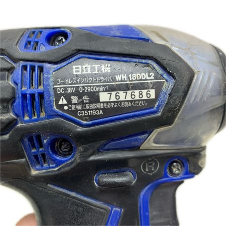 HITACHI 日立 コードレスインパクトドライバ WH18DDL2 ブルー×ブラック