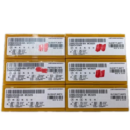 MITSUBISHI ミツビシ ねじ切りチップ 6セット