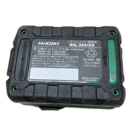 HiKOKI ハイコーキ バッテリー 36v 未使用品 BSL36A18X ブラック