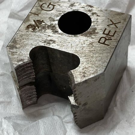 REX レッキス ネジ切り機 キズ・ヨゴレ有 2R ブルー