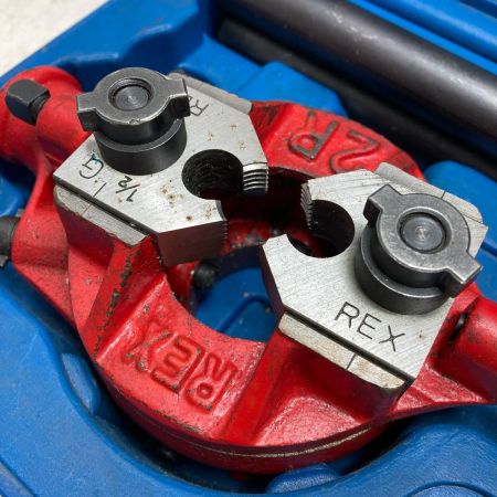 REX レッキス ネジ切り機 キズ・ヨゴレ有 2R ブルー