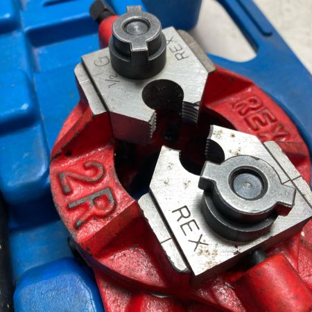 REX レッキス ネジ切り機 キズ・ヨゴレ有 2R ブルー