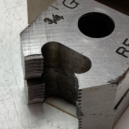 REX レッキス ネジ切り機 キズ・ヨゴレ有 2R ブルー