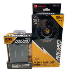 BURTLE  空調服用ファン 未使用品 バッテリー、ファンセット AC10-1 Sランク