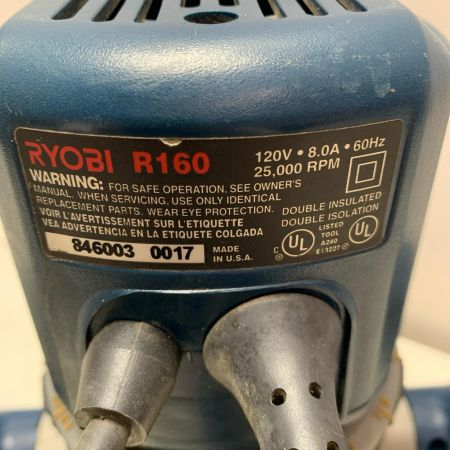 RYOBI リョービ ルーター　120ｖ 8.0Ah R160
