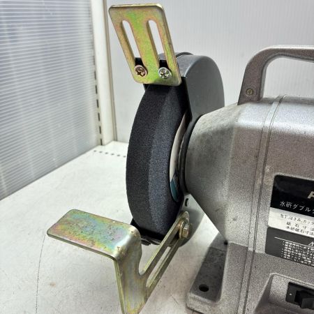 REXON 水研ダブルグラインダー 本体のみ コード式 150mm+180mm砥石付き ダブル砥石 WBG-180 ライトグレー