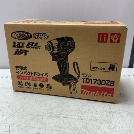 MAKITA マキタ 充電式インパクトドライバ TD173DZB ブラック