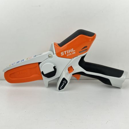 ЗЗ STIHL 10.8V 充電式ハンディソー ガーデンカッター 充電器 バッテリー×1 ケース付 GTA26 オレンジ×ホワイト